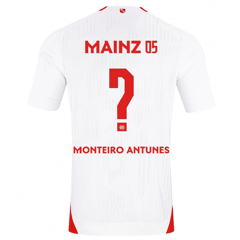 Danxen Donna Maglia Rafael Monteiro Antunes #0 Bianco Rosso Giallo Kit Gara Away 2026/27 Maglietta