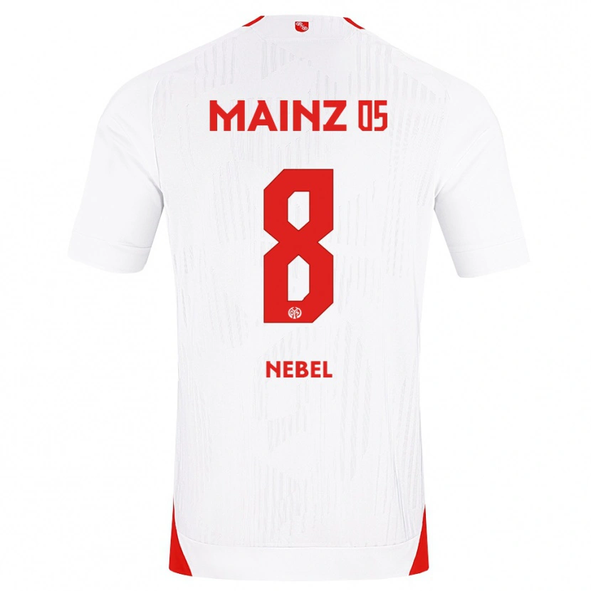 Danxen Donna Maglia Paul Nebel #8 Bianco Rosso Giallo Kit Gara Away 2026/27 Maglietta