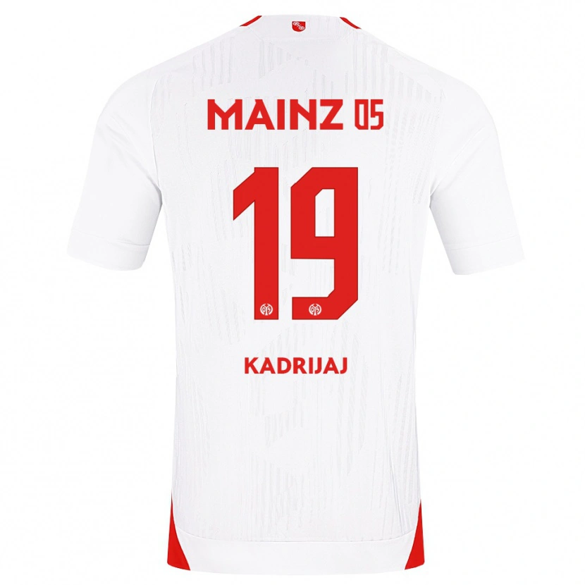 Danxen Donna Maglia Smail Kadrijaj #19 Bianco Rosso Giallo Kit Gara Away 2026/27 Maglietta