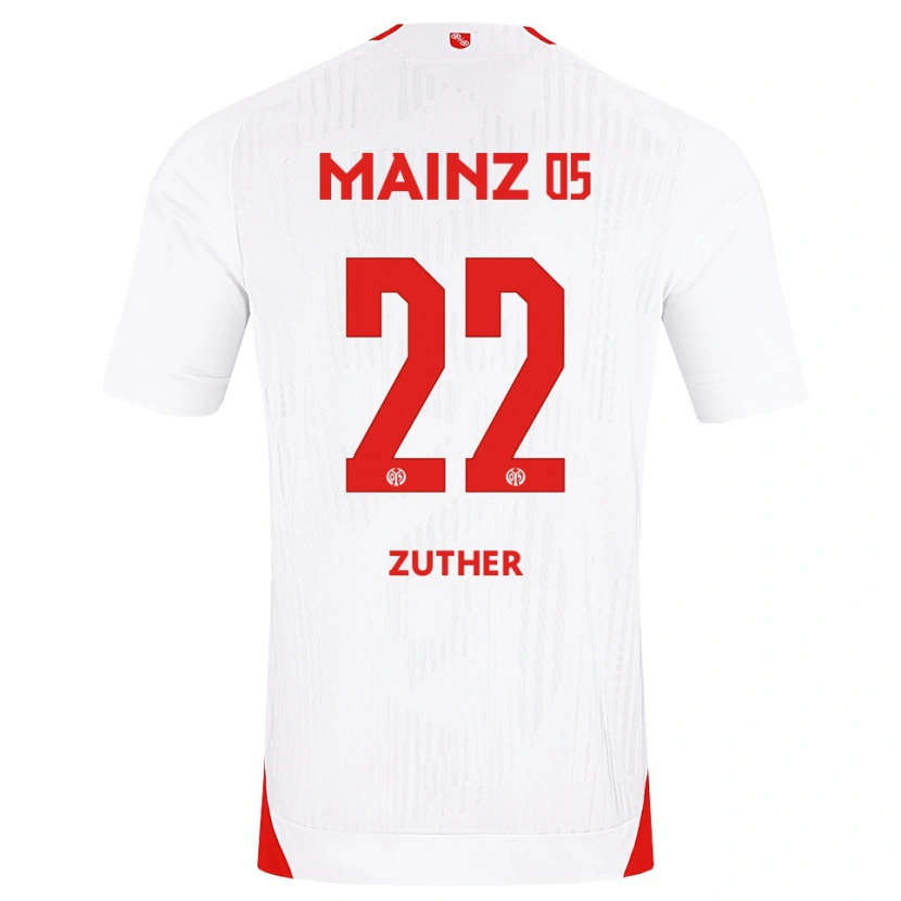 Danxen Donna Maglia Pit Zuther #22 Bianco Rosso Giallo Kit Gara Away 2026/27 Maglietta