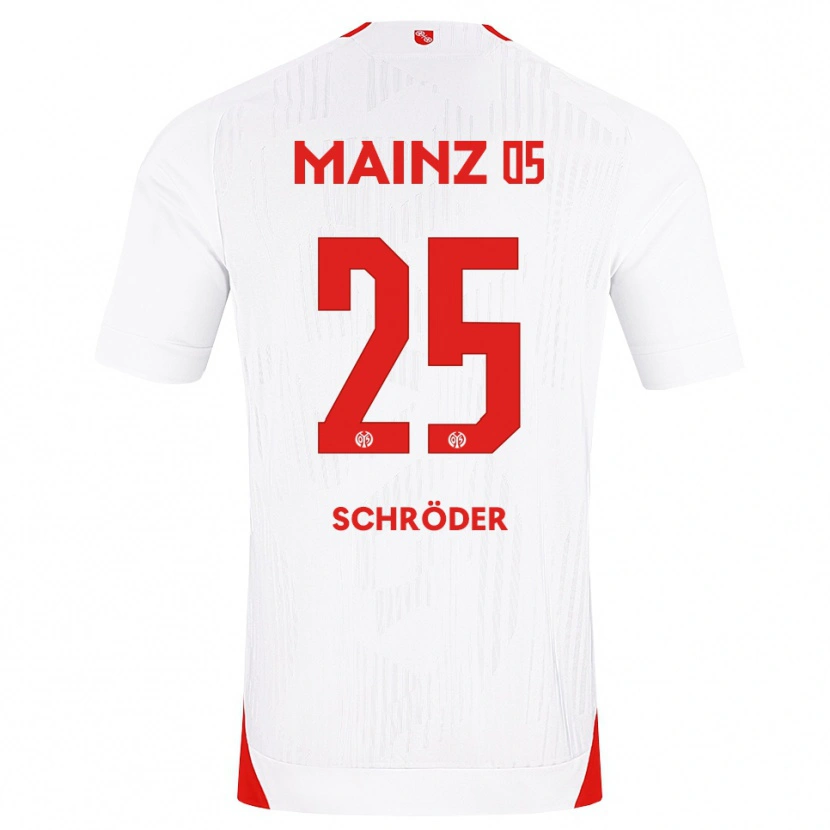 Danxen Donna Maglia Maxim Schröder #25 Bianco Rosso Giallo Kit Gara Away 2026/27 Maglietta