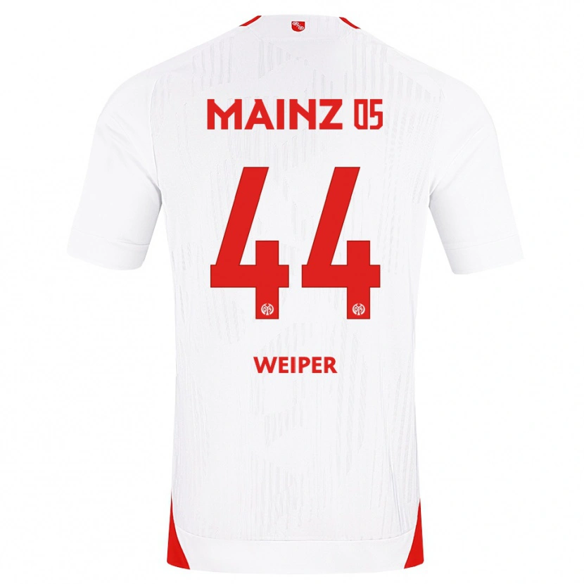 Danxen Donna Maglia Nelson Weiper #44 Bianco Rosso Giallo Kit Gara Away 2026/27 Maglietta