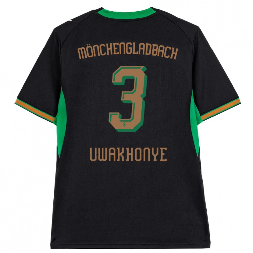 Danxen Donna Maglia Joshua Uwakhonye #3 Nero Arancione Verde Marrone Kit Gara Away 2026/27 Maglietta