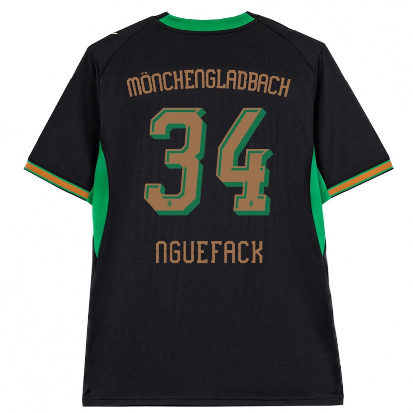 Danxen Donna Maglia Mathieu Nguefack #34 Nero Arancione Verde Marrone Kit Gara Away 2026/27 Maglietta