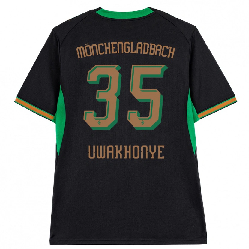 Danxen Donna Maglia Josiah Uwakhonye #35 Nero Arancione Verde Marrone Kit Gara Away 2026/27 Maglietta