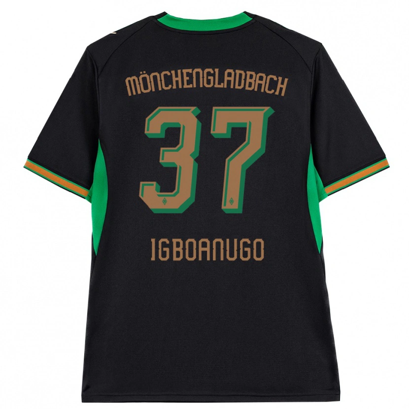 Danxen Donna Maglia David Igboanugo #37 Nero Arancione Verde Marrone Kit Gara Away 2026/27 Maglietta