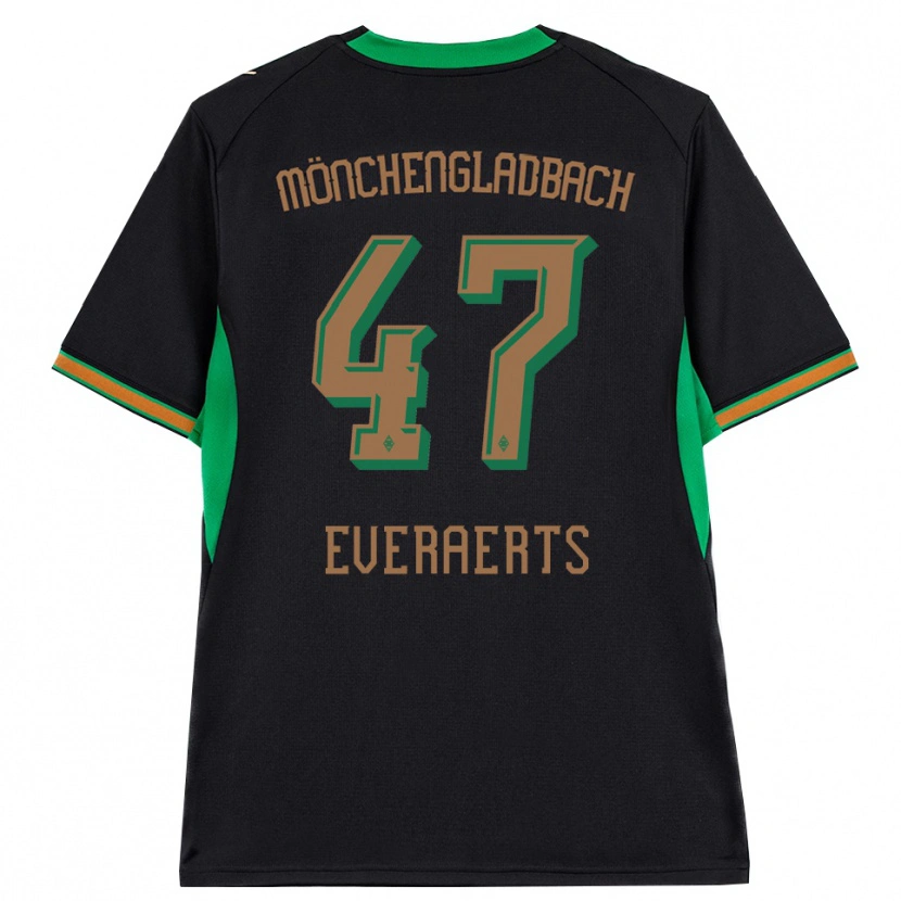 Danxen Donna Maglia Kim Everaerts #47 Nero Arancione Verde Marrone Kit Gara Away 2026/27 Maglietta