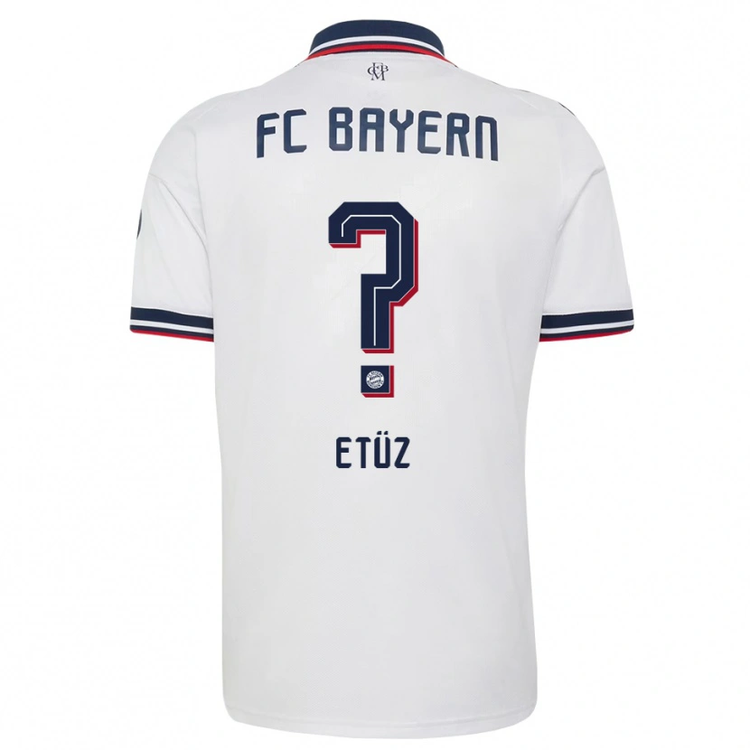 Danxen Donna Maglia Atakan Etüz #0 Bianco Grigio Rosso Kit Gara Away 2026/27 Maglietta