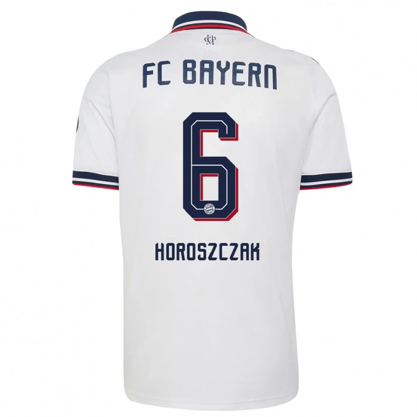 Danxen Donna Maglia Kuba Horoszczak #6 Bianco Grigio Rosso Kit Gara Away 2026/27 Maglietta