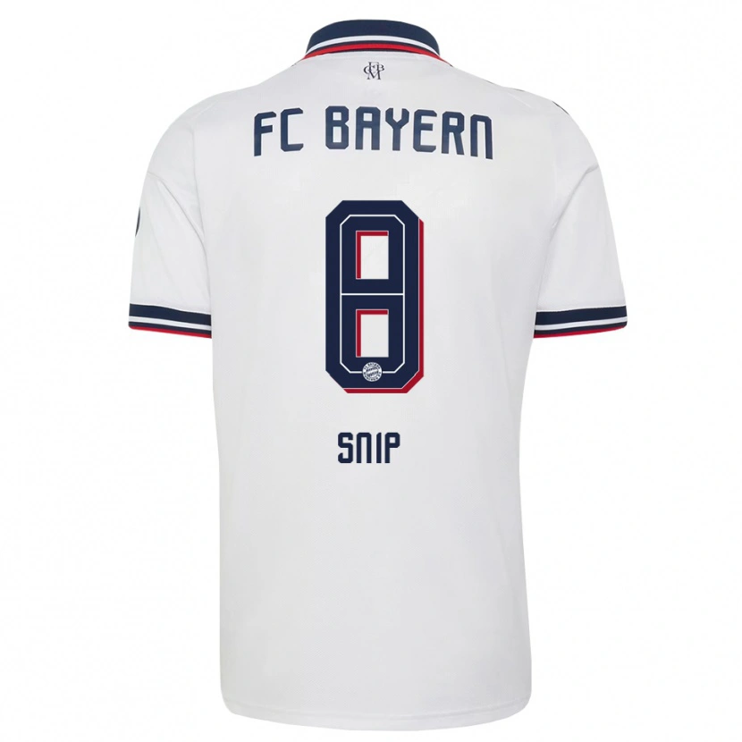Danxen Donna Maglia Roy Snip #8 Bianco Grigio Rosso Kit Gara Away 2026/27 Maglietta