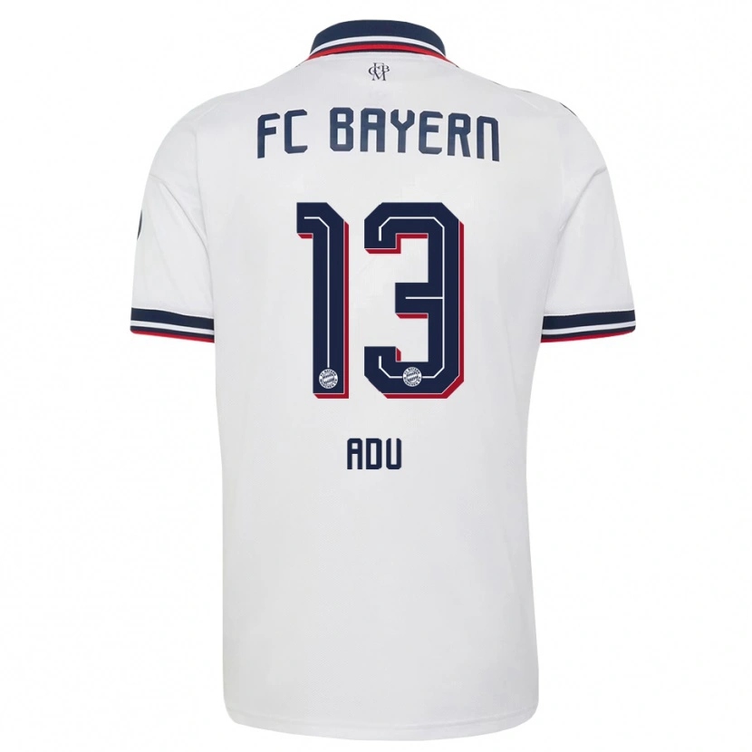 Danxen Donna Maglia Gibson Adu #13 Bianco Grigio Rosso Kit Gara Away 2026/27 Maglietta
