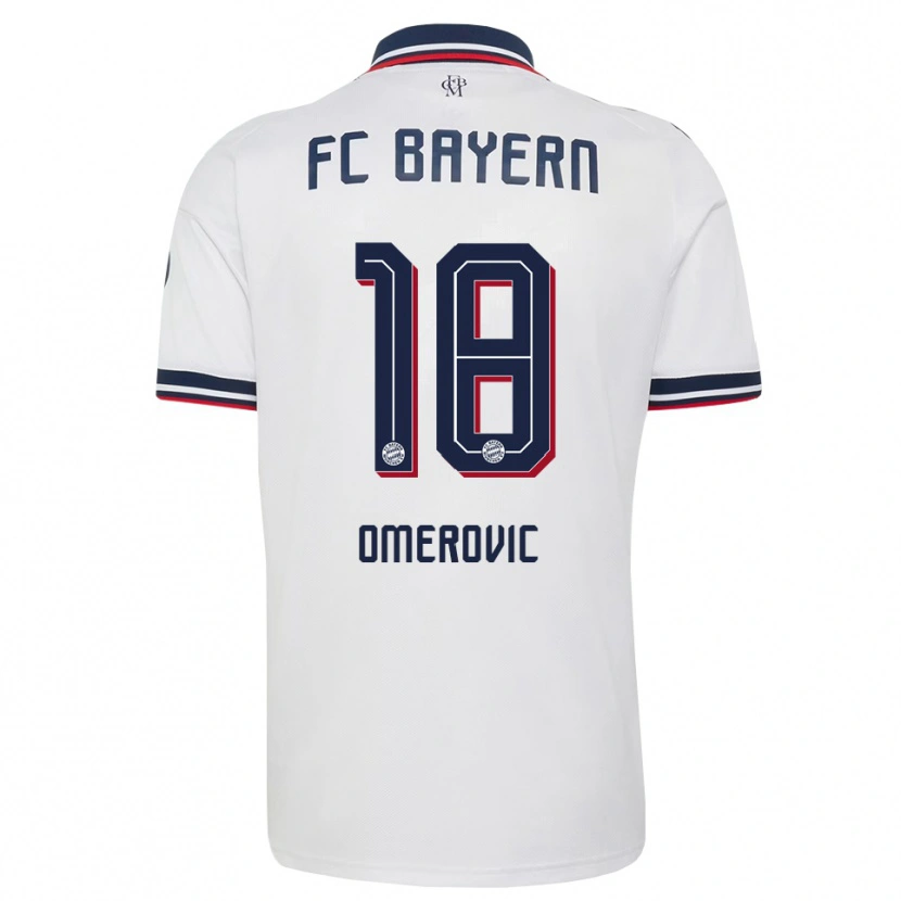 Danxen Donna Maglia Amar Omerovic #18 Bianco Grigio Rosso Kit Gara Away 2026/27 Maglietta