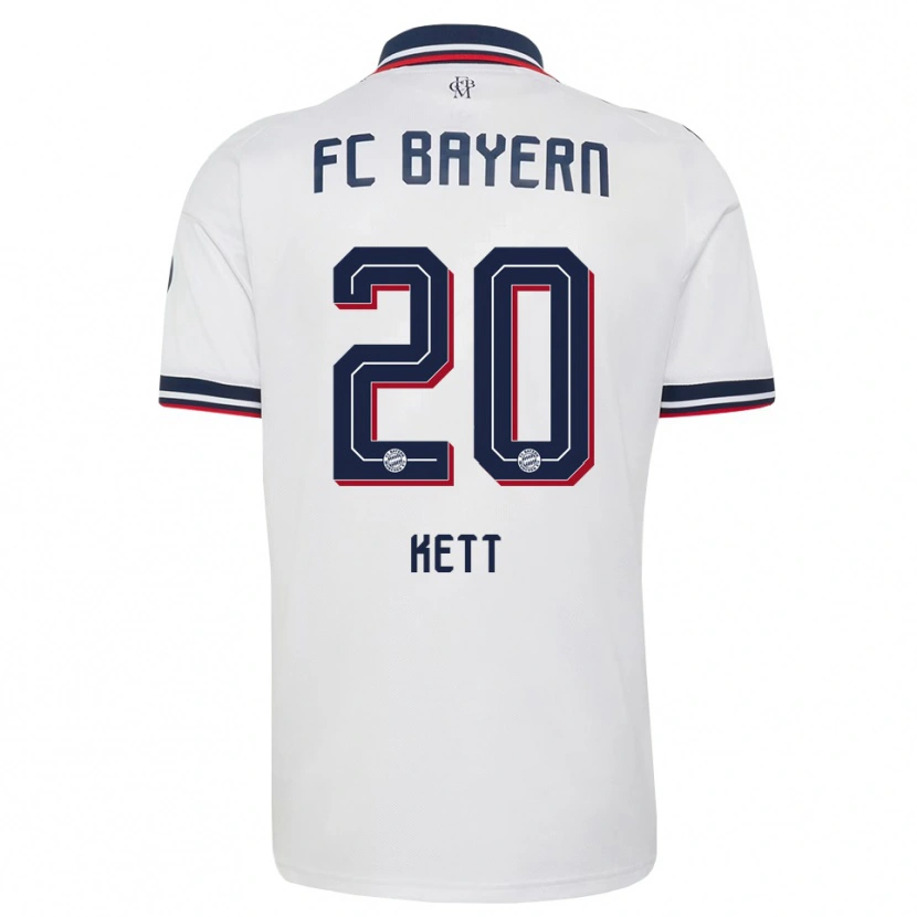 Danxen Donna Maglia Franziska Kett #20 Bianco Grigio Rosso Kit Gara Away 2026/27 Maglietta