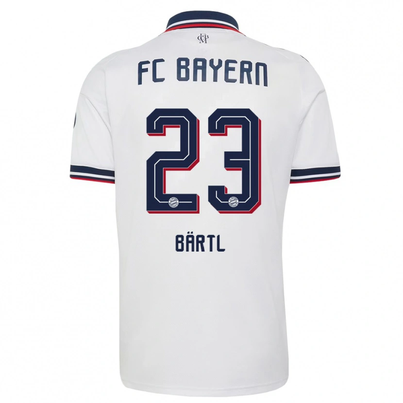 Danxen Donna Maglia Jannis Bärtl #23 Bianco Grigio Rosso Kit Gara Away 2026/27 Maglietta