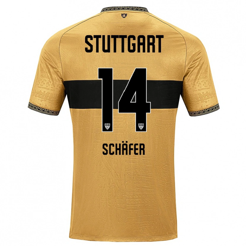 Danxen Donna Maglia Katharina Schäfer #14 Marrone Nero Bianco Kit Gara Away 2026/27 Maglietta