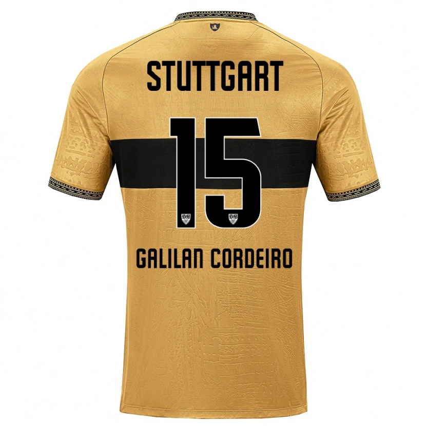 Danxen Donna Maglia Guilherme Galilan Cordeiro #15 Marrone Nero Bianco Kit Gara Away 2026/27 Maglietta