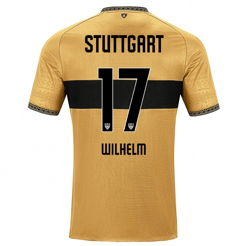 Danxen Donna Maglia Julian Wilhelm #17 Marrone Nero Bianco Kit Gara Away 2026/27 Maglietta