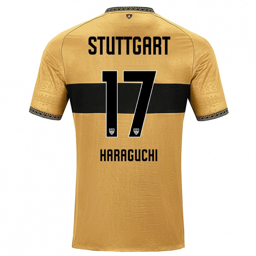 Danxen Donna Maglia Genki Haraguchi #17 Marrone Nero Bianco Kit Gara Away 2026/27 Maglietta