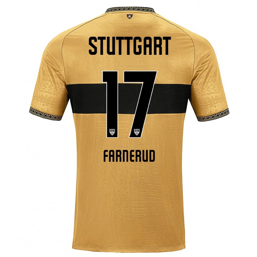 Danxen Donna Maglia Colin Farnerud #17 Marrone Nero Bianco Kit Gara Away 2026/27 Maglietta