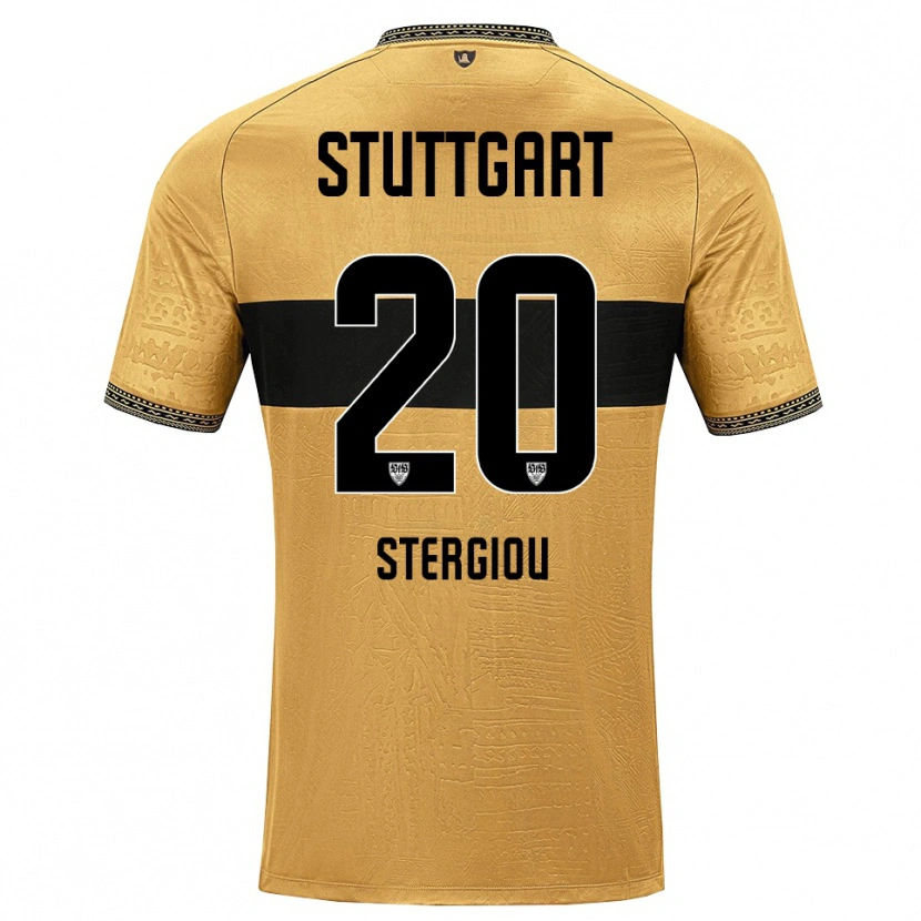 Danxen Donna Maglia Leonidas Stergiou #20 Marrone Nero Bianco Kit Gara Away 2026/27 Maglietta