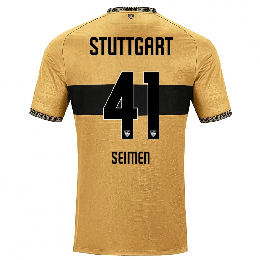 Danxen Donna Maglia Dennis Seimen #41 Marrone Nero Bianco Kit Gara Away 2026/27 Maglietta