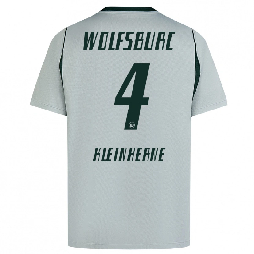 Danxen Donna Maglia Sophia Kleinherne #4 Grigio Verde Kit Gara Away 2026/27 Maglietta