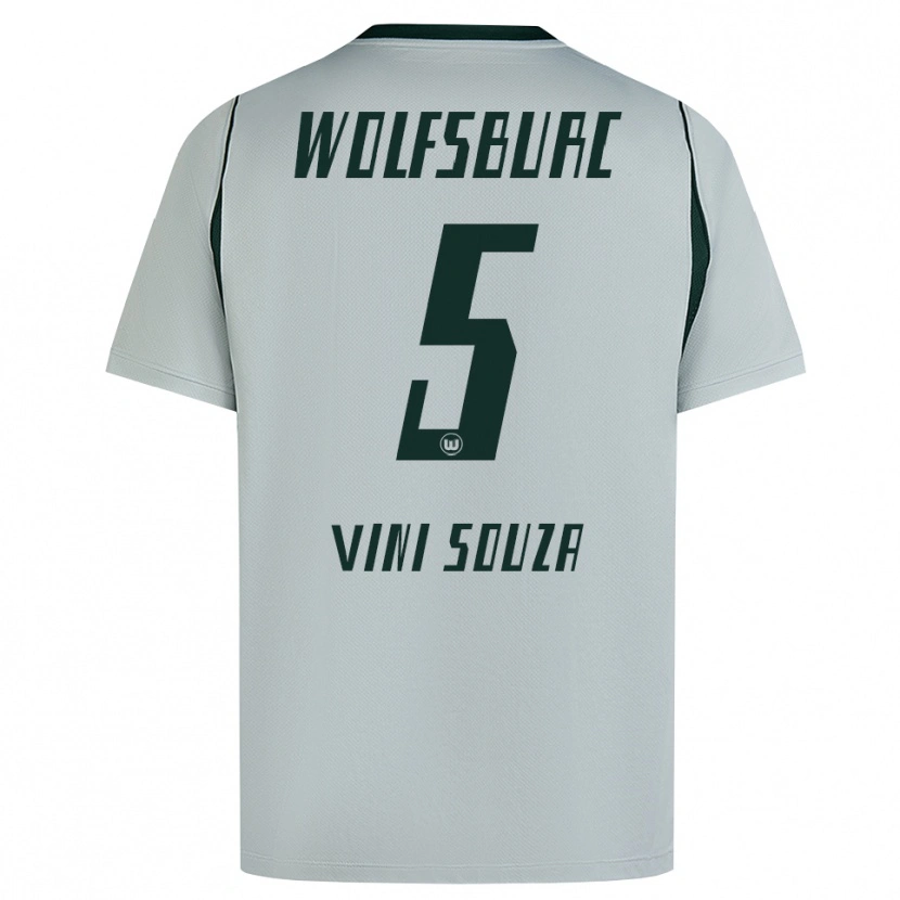 Danxen Donna Maglia Vini Souza #5 Grigio Verde Kit Gara Away 2026/27 Maglietta