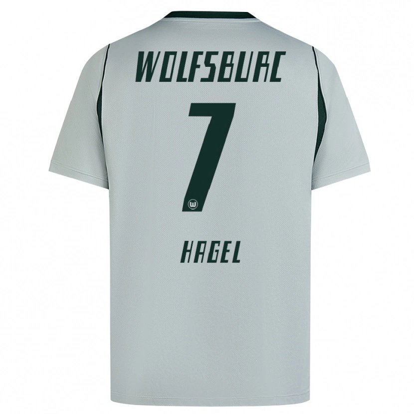 Danxen Donna Maglia Chantal Hagel #7 Grigio Verde Kit Gara Away 2026/27 Maglietta