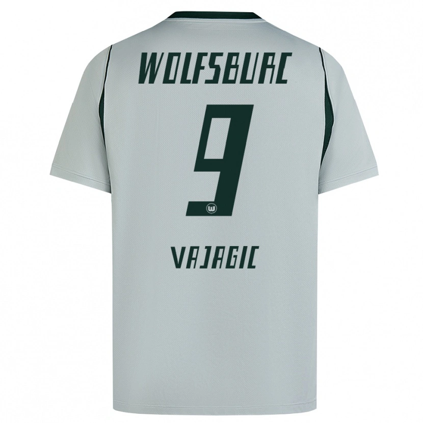 Danxen Donna Maglia David Vajagic #9 Grigio Verde Kit Gara Away 2026/27 Maglietta