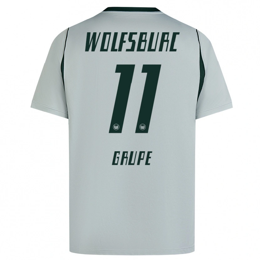 Danxen Donna Maglia Lenn Grupe #11 Grigio Verde Kit Gara Away 2026/27 Maglietta