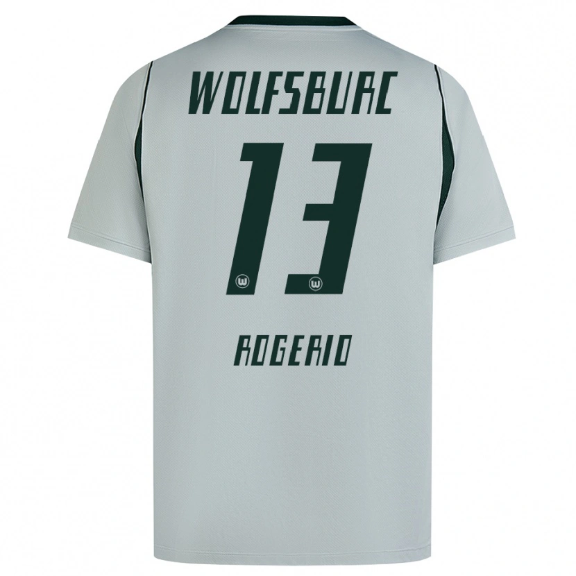 Danxen Donna Maglia Rogério Oliveira Da Silva #13 Grigio Verde Kit Gara Away 2026/27 Maglietta