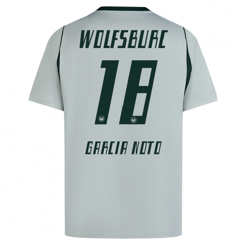 Danxen Donna Maglia Estéfano García Noto #18 Grigio Verde Kit Gara Away 2026/27 Maglietta