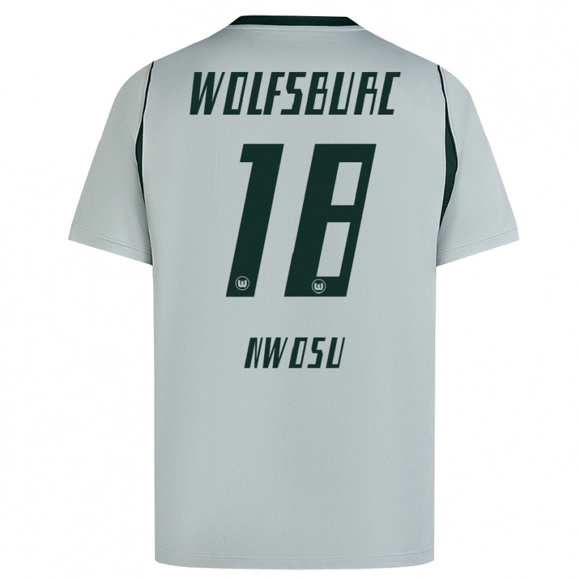 Danxen Donna Maglia Lewis Nwosu #18 Grigio Verde Kit Gara Away 2026/27 Maglietta