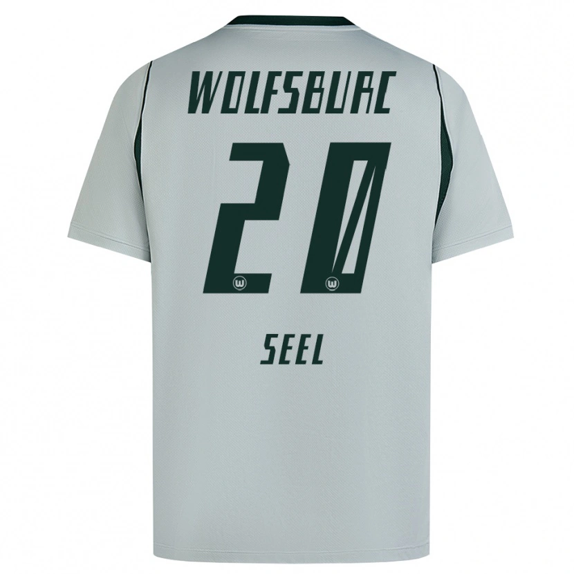 Danxen Donna Maglia William Seel #20 Grigio Verde Kit Gara Away 2026/27 Maglietta