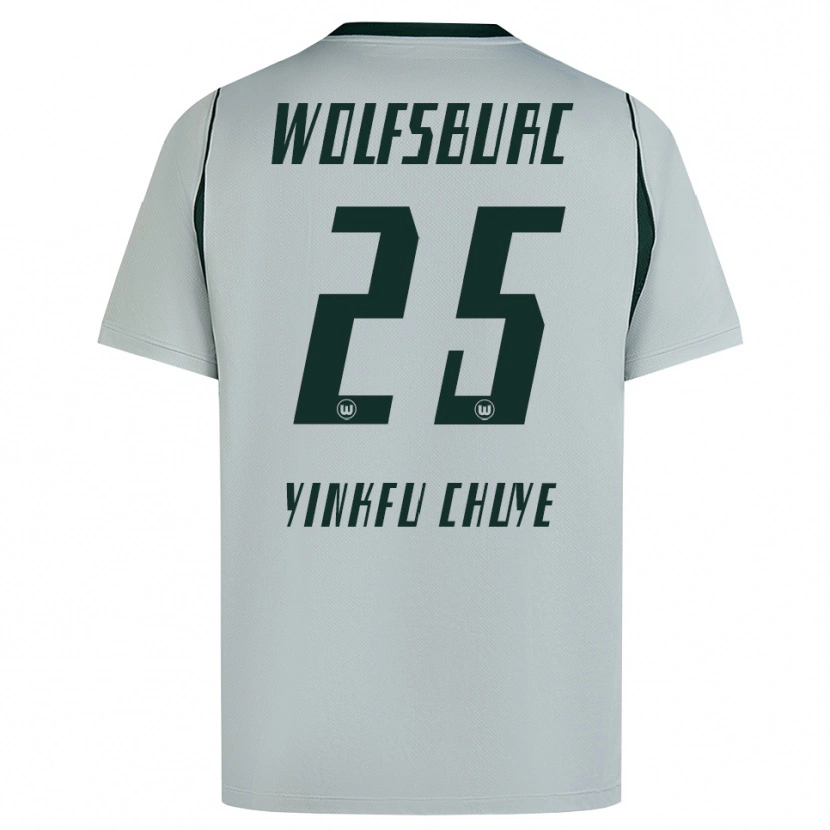 Danxen Donna Maglia Miguel Yinkfu Chuye #25 Grigio Verde Kit Gara Away 2026/27 Maglietta