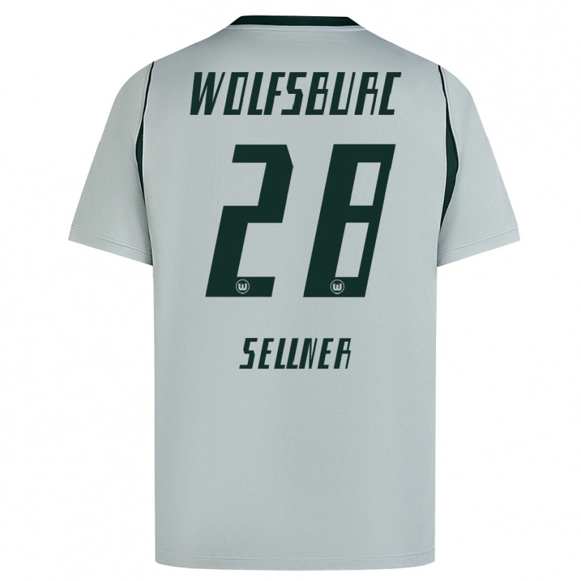 Danxen Donna Maglia Tabea Sellner #28 Grigio Verde Kit Gara Away 2026/27 Maglietta