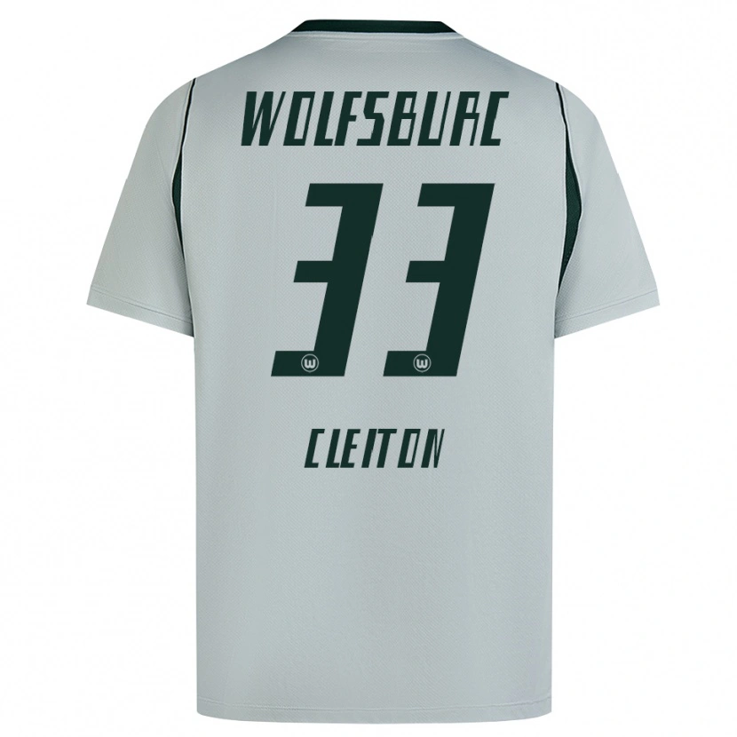 Danxen Donna Maglia Cleiton Santana Dos Santos #33 Grigio Verde Kit Gara Away 2026/27 Maglietta