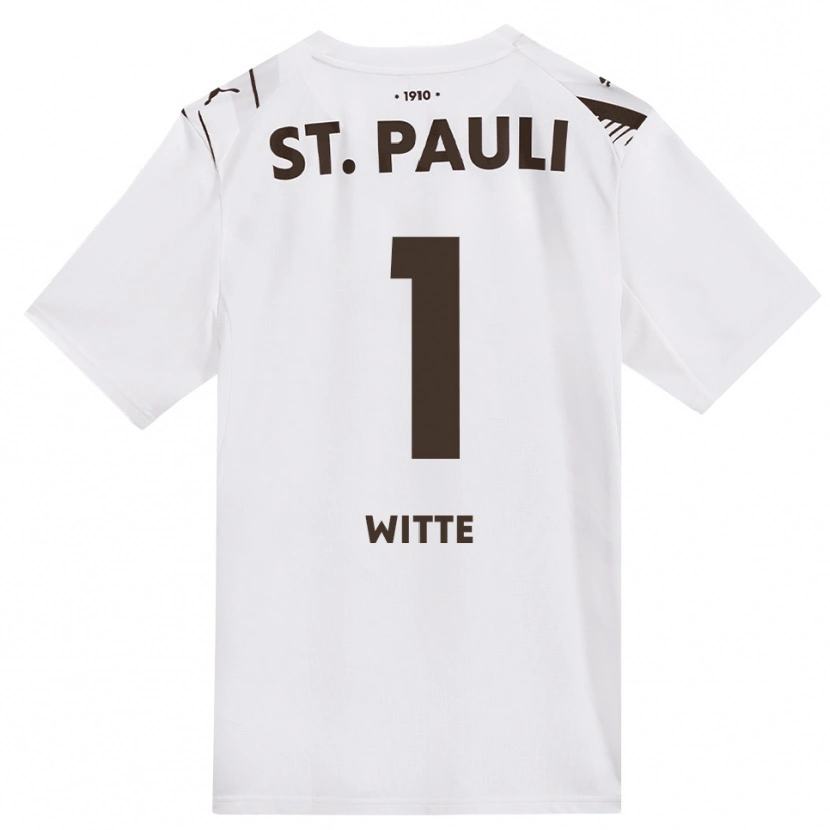 Danxen Donna Maglia Melvin Witte #1 Caffè Bianco Rosso Kit Gara Away 2026/27 Maglietta