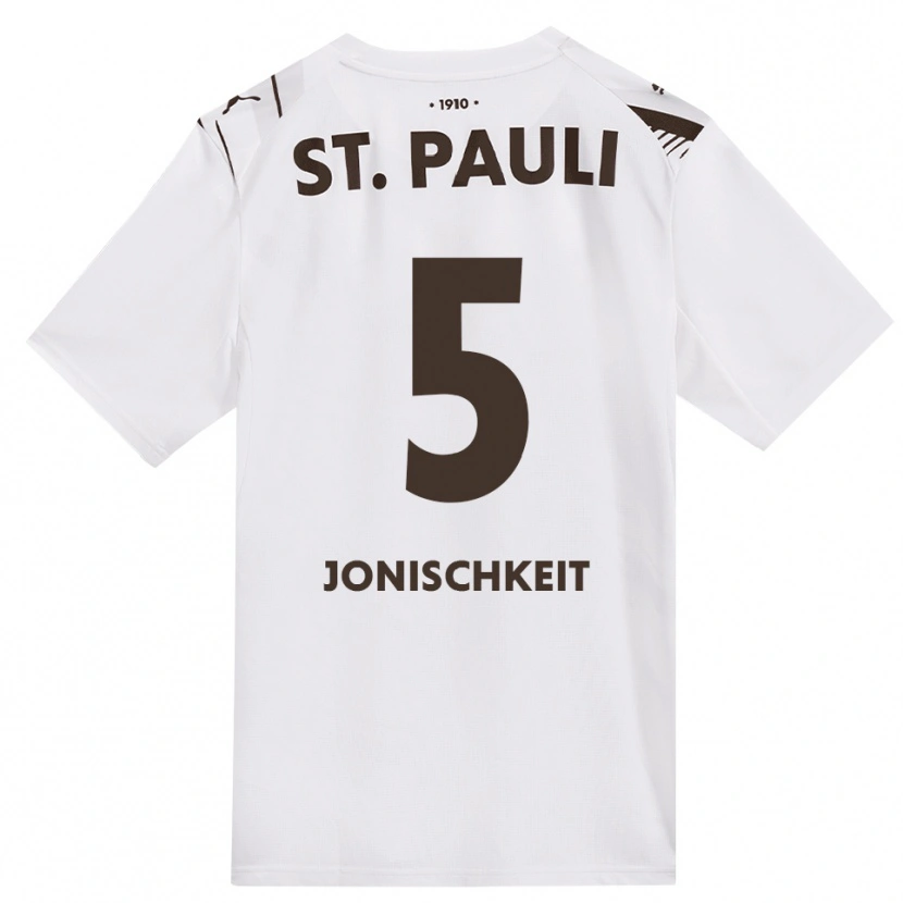 Danxen Donna Maglia Jamal Jonischkeit #5 Caffè Bianco Rosso Kit Gara Away 2026/27 Maglietta