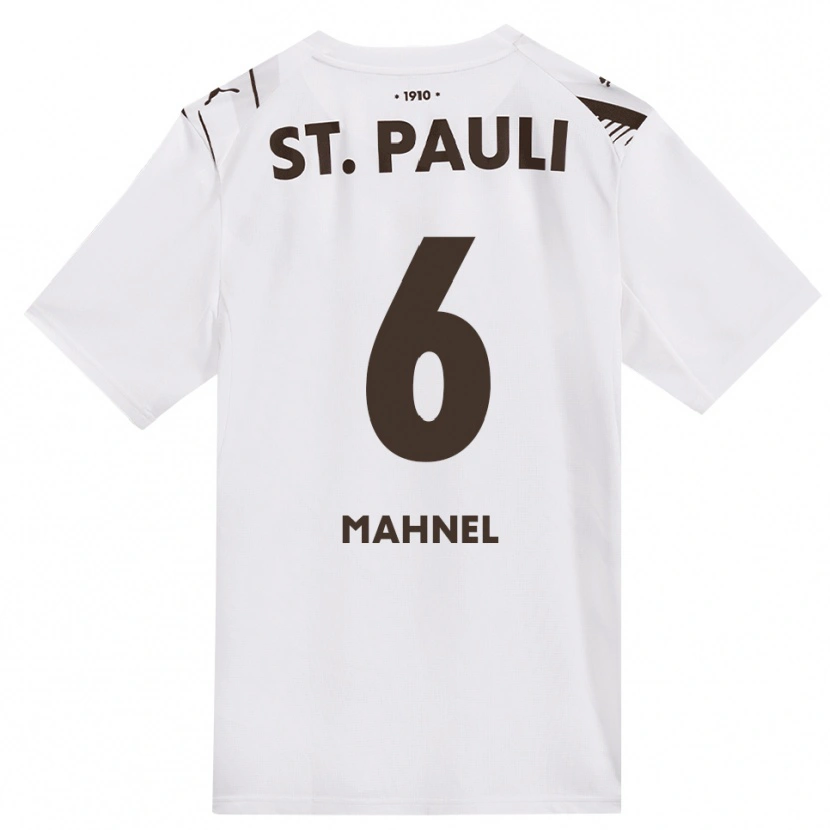 Danxen Donna Maglia Thieß Mahnel #6 Caffè Bianco Rosso Kit Gara Away 2026/27 Maglietta