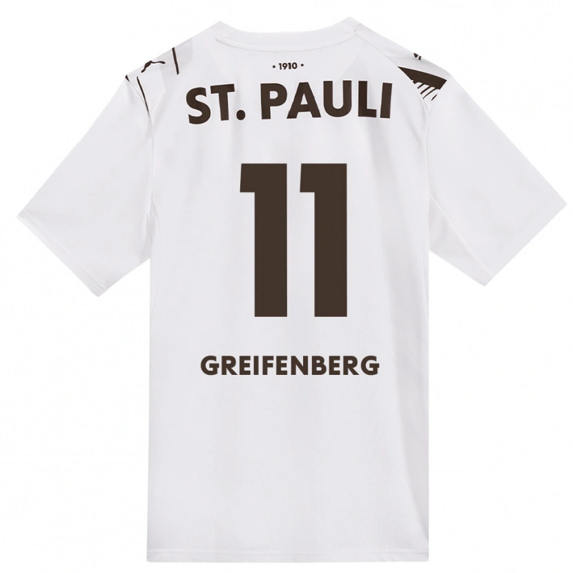 Danxen Donna Maglia Ann-Sophie Greifenberg #11 Caffè Bianco Rosso Kit Gara Away 2026/27 Maglietta