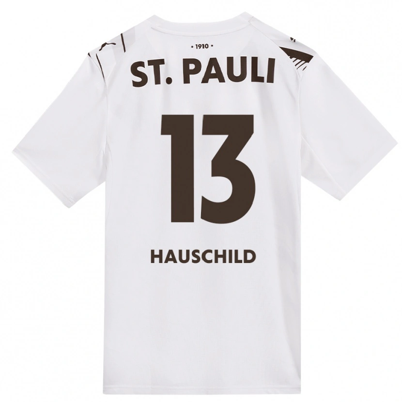 Danxen Donna Maglia Janice Hauschild #13 Caffè Bianco Rosso Kit Gara Away 2026/27 Maglietta