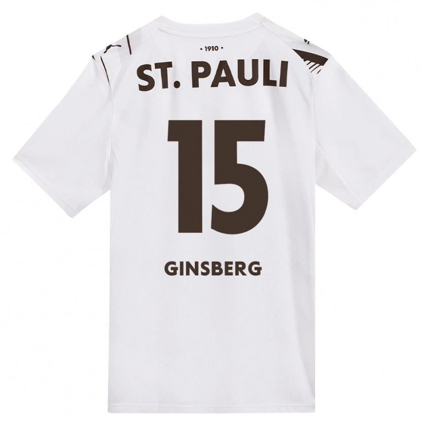 Danxen Donna Maglia Pauline Ginsberg #15 Caffè Bianco Rosso Kit Gara Away 2026/27 Maglietta