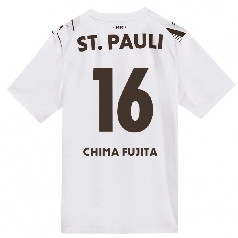 Danxen Donna Maglia Joel Chima Fujita #16 Caffè Bianco Rosso Kit Gara Away 2026/27 Maglietta