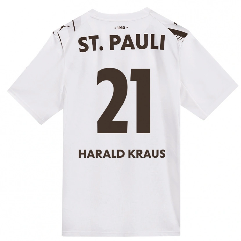 Danxen Donna Maglia Stefan Harald Kraus #21 Caffè Bianco Rosso Kit Gara Away 2026/27 Maglietta