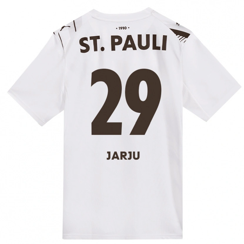 Danxen Donna Maglia Bubakar Jarju #29 Caffè Bianco Rosso Kit Gara Away 2026/27 Maglietta
