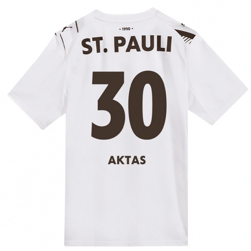 Danxen Donna Maglia Neyo Aktas #30 Caffè Bianco Rosso Kit Gara Away 2026/27 Maglietta