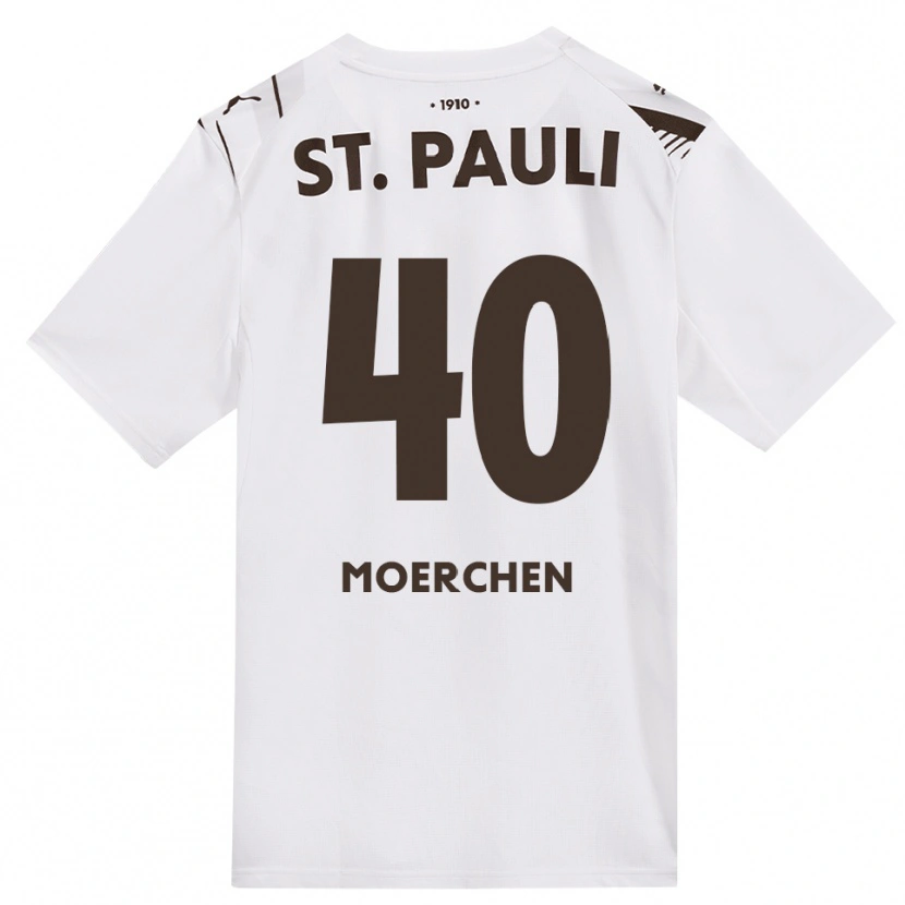 Danxen Donna Maglia Theo Moerchen #40 Caffè Bianco Rosso Kit Gara Away 2026/27 Maglietta