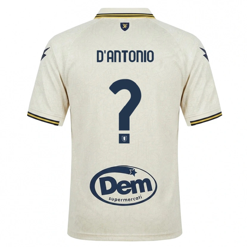Danxen Donna Maglia Giuseppe D'antonio #0 Oldlace Giallo Nero Kit Gara Away 2026/27 Maglietta