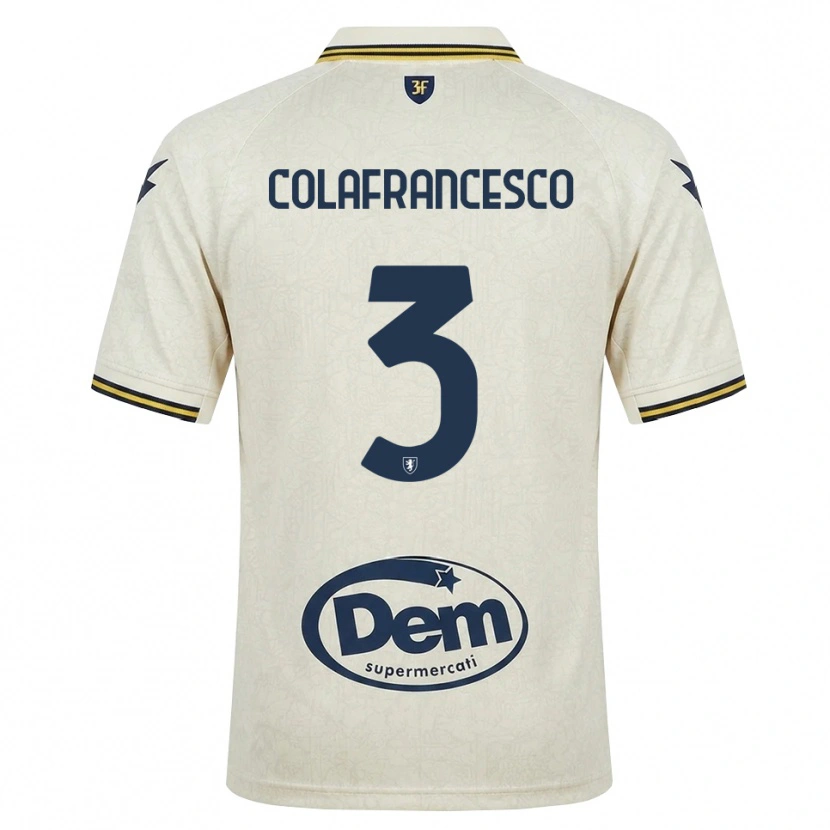Danxen Donna Maglia Filippo Colafrancesco #3 Oldlace Giallo Nero Kit Gara Away 2026/27 Maglietta